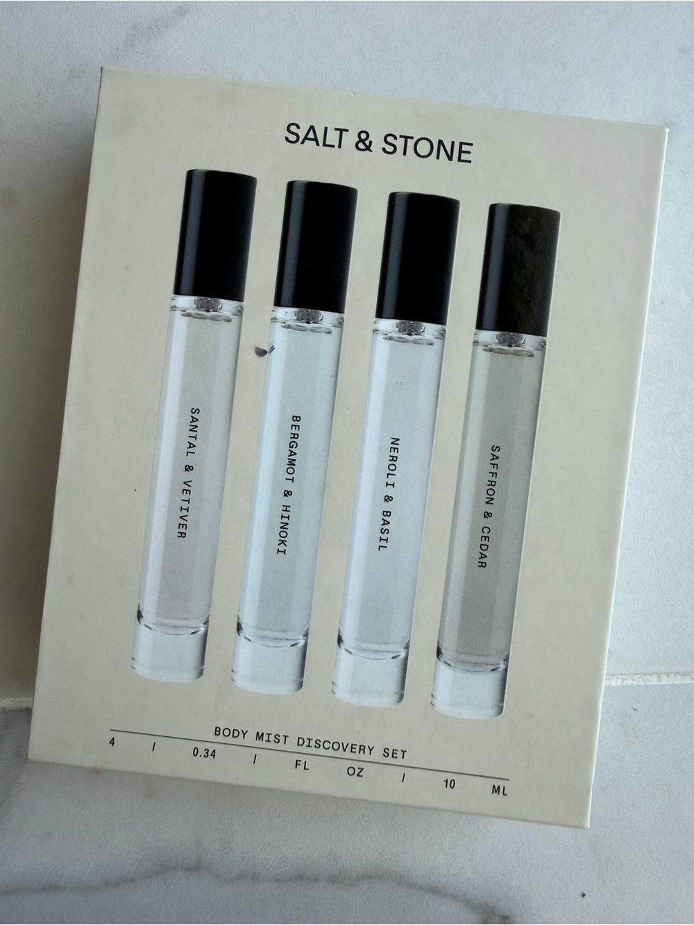 Salt & Stone Body Mist Discovery Set, 4-Piece Mini Set